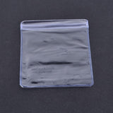 1 Bag Rectangle PVC Zip Lock Bags, Top Seal Thick Bags, Light Blue, 7x5cm, unilateral thickness: 0.3mm, about 100pcs/bag