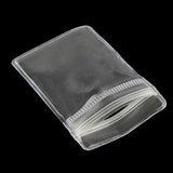 50 pc PVC Zip Lock Bags, Resealable Bags, Self Seal Bag, Rectangle, Clear, 6x4cm, Unilateral Thickness: 4.5 Mil(0.115mm)