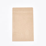10 pc Resealable Kraft Paper Bags, Resealable Bags, Small Kraft Paper Stand up Pouch, with Window, Navajo White, 20x12cm