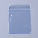 50 pc Mini Transparent Plastic Zip Lock Bags, Resealable Bags, Blue, 8x6x0.15cm, Unilateral Thickness: 5.1 Mil(0.13mm)