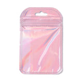 1 Bag PP Zip Lock Bags, Resealable Bags, Self Seal Bag, Rectangle, Pink, 11x7x0.2cm, about 50pcs/bag