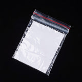 200 pc Plastic Zip Lock Bags, Resealable Packaging Bags, Top Seal, Rectangle, Clear, 7x5cm, Unilateral Thickness: 0.9 Mil(0.023mm)