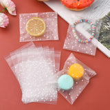 1 Bag Polypropylene(PP) Cellophane Bags, Resealable Bags, for Bakery, Candle, Soap, Cookie Bags, Polka Dot Pattern, Clear, 13x8cm, Inner Measure: 10x8cm, Unilateral Thickness: 0.05mm, 100pcs/bag