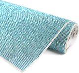 Craspire Self Adhesive Glass Rhinestone Glue Sheets, for Trimming Cloth Bags and Shoes, Aquamarine, 40x24cm, Rhinestone: 2.3~2.4mm, about 15400 beads/pc