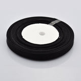5 Roll Polyester Organza Ribbon, for Gift Wrapping, Bow Tie Making, Flat, Silver, 1-5/8 inch(40mm), about 9.84 Yards(9m)/Roll