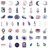 Craspire Waterproof Sticker Labels, Self Adhesive Stickers, for Water Bottles, Laptop, Luggage, Cup Computer, Mobile Phone, Skateboard, Guitar, Tarot Theme Pattern, 40~80mm, 50pcs/set