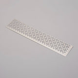 Craspire Stainless Steel Diamond Drawing Ruler Dot Drill Tool, with 400 Blank Grids, Stainless Steel Color, 16x3.6x0.03cm