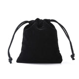5 pc Velvet Jewelry Bags, Black, 105x90mm