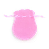 10 pc Gourd Velvet Bags, Pink, 9.5x7.5cm