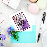 Craspire Custom PVC Plastic Clear Stamps, for DIY Scrapbooking, Photo Album Decorative, Cards Making, Leaf Pattern, 160x110x3mm