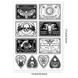 Craspire PVC Stamps, for DIY Scrapbooking, Photo Album Decorative, Cards Making, Stamp Sheets, Film Frame, Mixed Patterns, 21x14.8x0.3cm