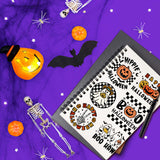 Craspire Custom PVC Plastic Clear Stamps, for DIY Scrapbooking, Photo Album Decorative, Cards Making, Halloween Themed Pattern, 160x110x3mm