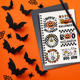 Craspire Custom PVC Plastic Clear Stamps, for DIY Scrapbooking, Photo Album Decorative, Cards Making, Halloween Themed Pattern, 160x110x3mm