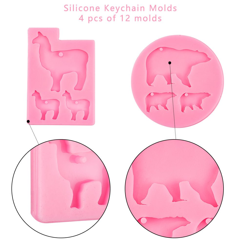 CRASPIRE Ring Shape DIY Silicone Molds, Resin Casting Molds, For
