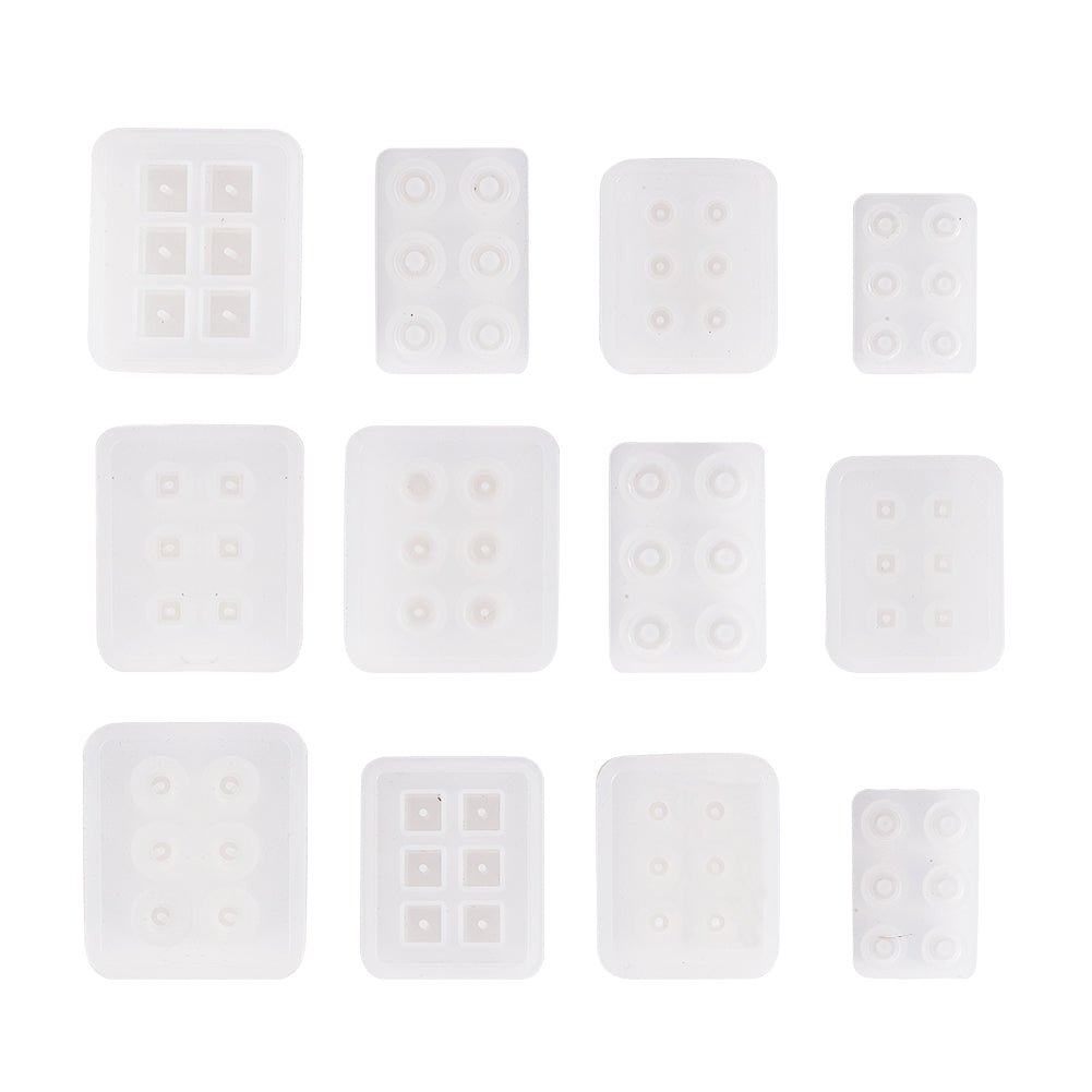 Square Beads Resin silicone mold for resin and epoxy Jewelry mold 12 mm, 16  mm