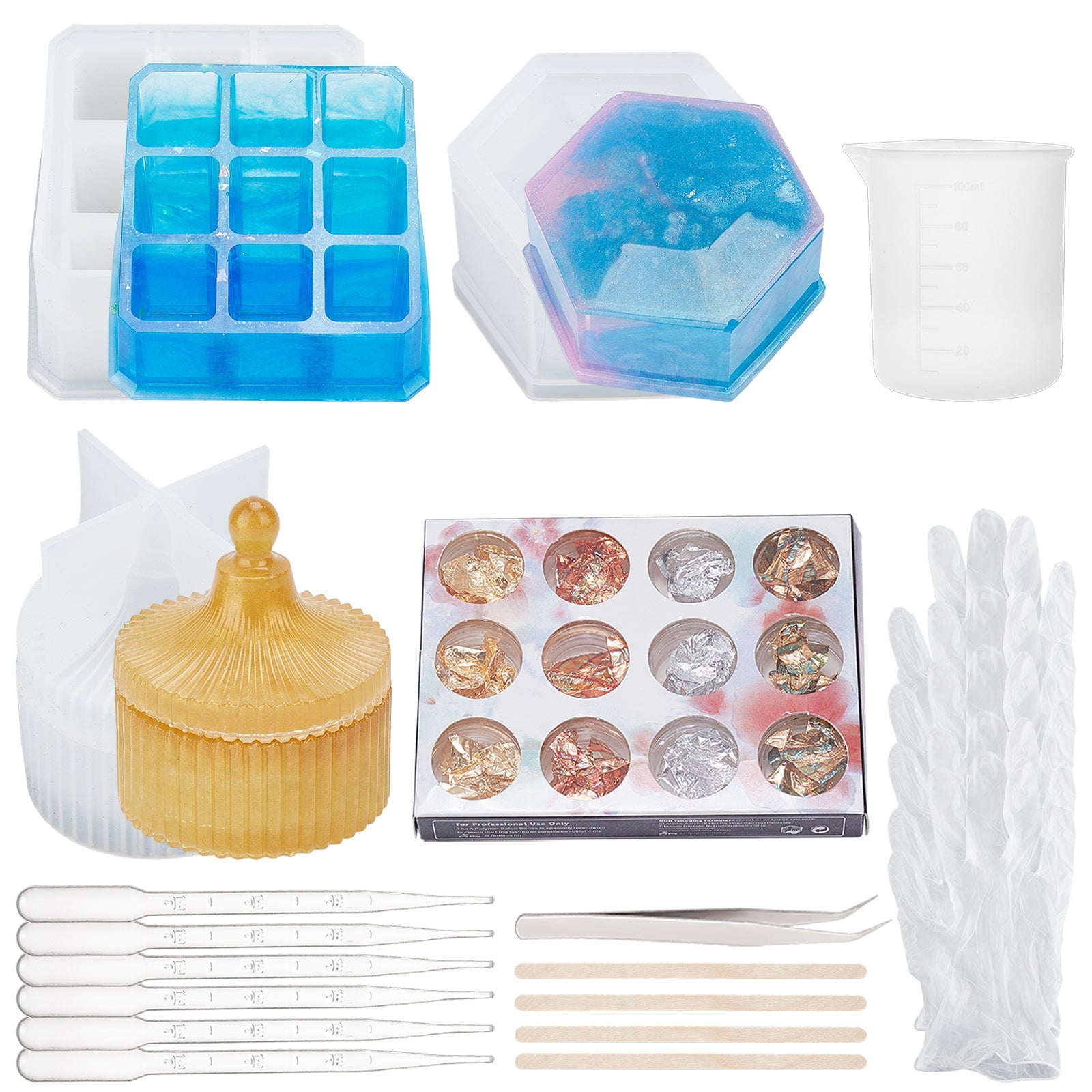  Ice Cube Tray With Lid and Storage Bin - Silicone 36