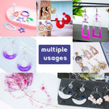 DIY Earring Makings, with Silicone Molds, Resin Casting Molds, For UV Resin, Epoxy Resin Jewelry Making, Iron Open Jump Rings and Iron Earring Hooks, Eye Pin, Mixed Color - CRASPIRE