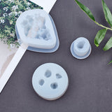 DIY Jewelry Kits, with Silicone Molds, Plastic Transfer Pipettes & Measuring Cup, Latex Finger Cots, White, Molds: 3pcs/set - CRASPIRE