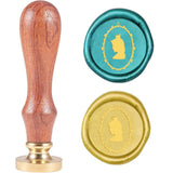 Lady avatar-1 Wood Handle Wax Seal Stamp