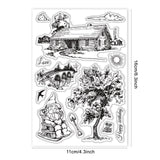 Landscape Embossing Template Mould Gnomes and House Carbon Steel Die Cuts - CRASPIRE