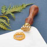 Leaf Shaped Wood Handle Wax Seal Stamp - CRASPIRE