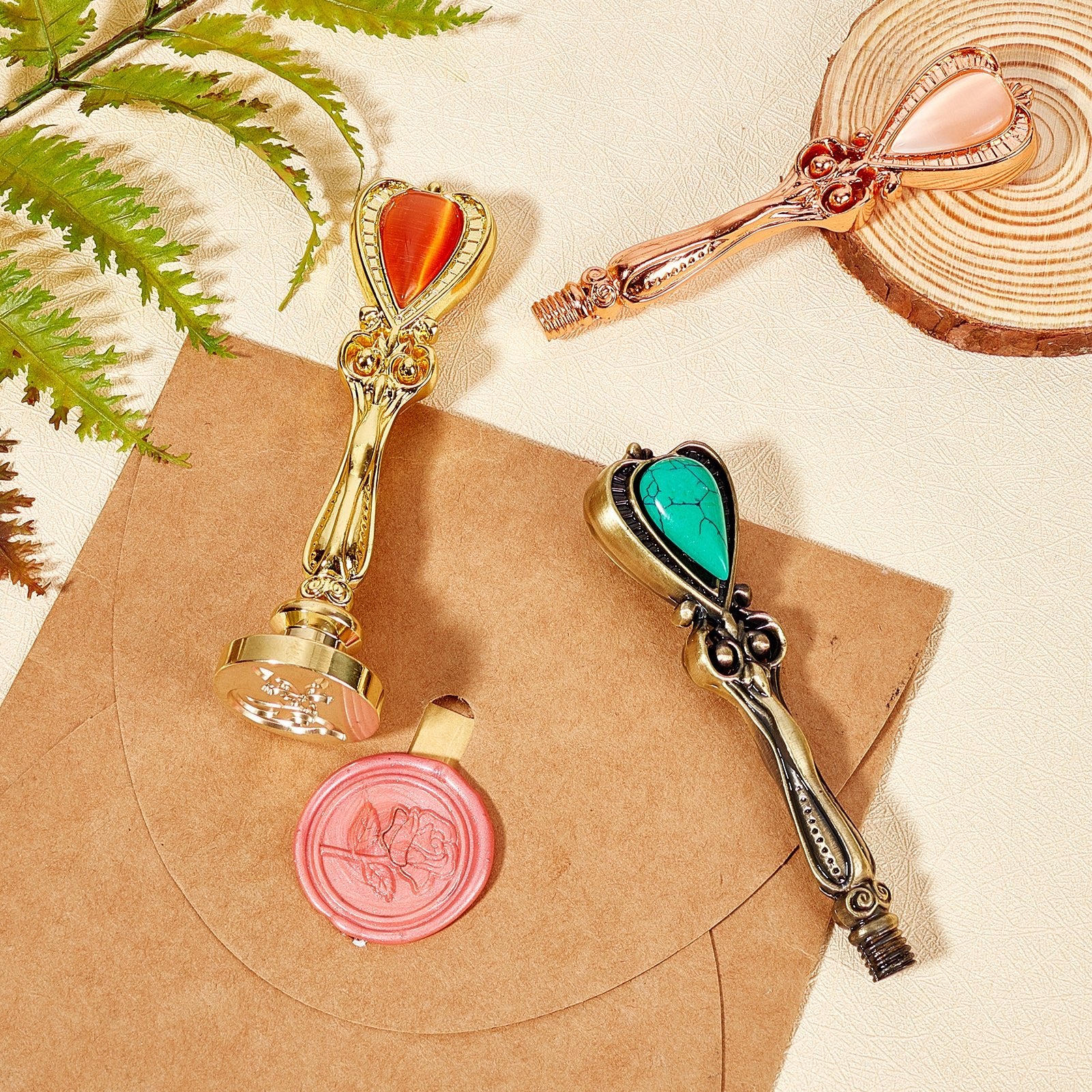 Leaf Vintage Alloy Wax Seal Stamp - CRASPIRE