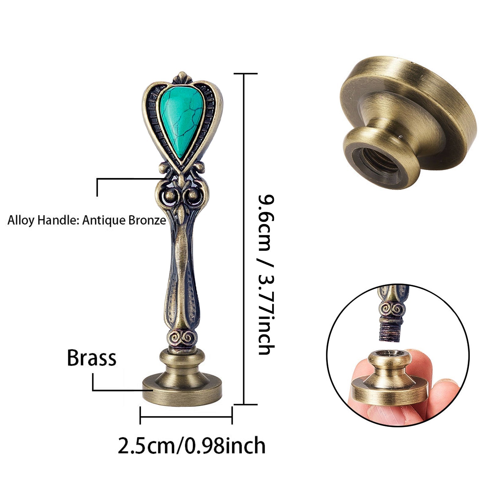 Leaf Vintage Alloy Wax Seal Stamp - CRASPIRE
