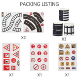 Road Adhesive Tape and Road Traffic Sign Self Adhesive Stickers Sets - CRASPIRE