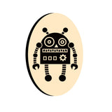 Robot-2 Oval Wax Seal Stamps - CRASPIRE