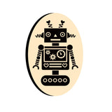 Robot Oval Wax Seal Stamps - CRASPIRE